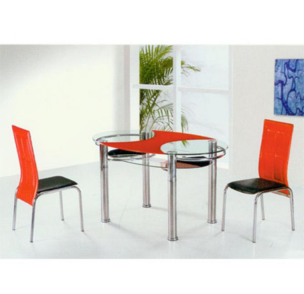 Oval Glass Table