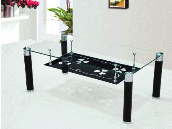 lucite coffee table